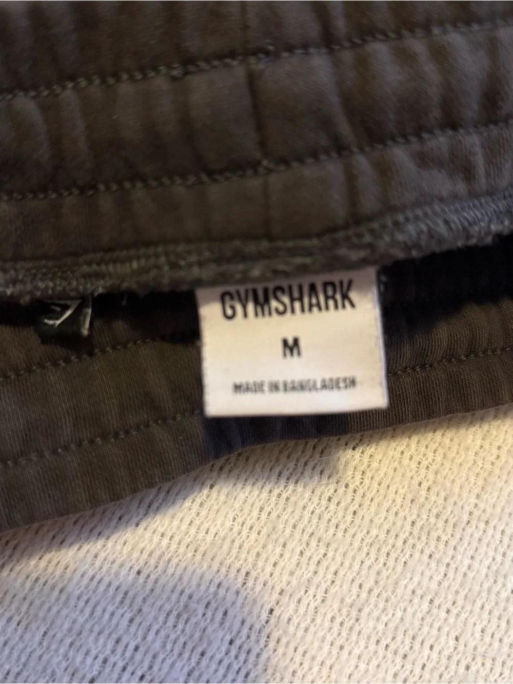 Gymshark Men’s Charcoal Elastic-Waist Sweatpants/Joggers